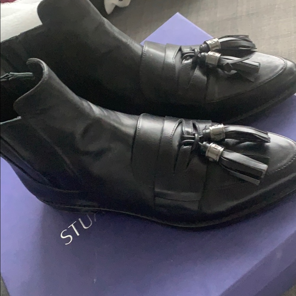Black calf boots